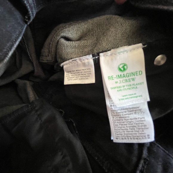 J. Crew Billie Demi Boot Crop Jeans - Size 26 - Black - EUC - Picture 10 of 13